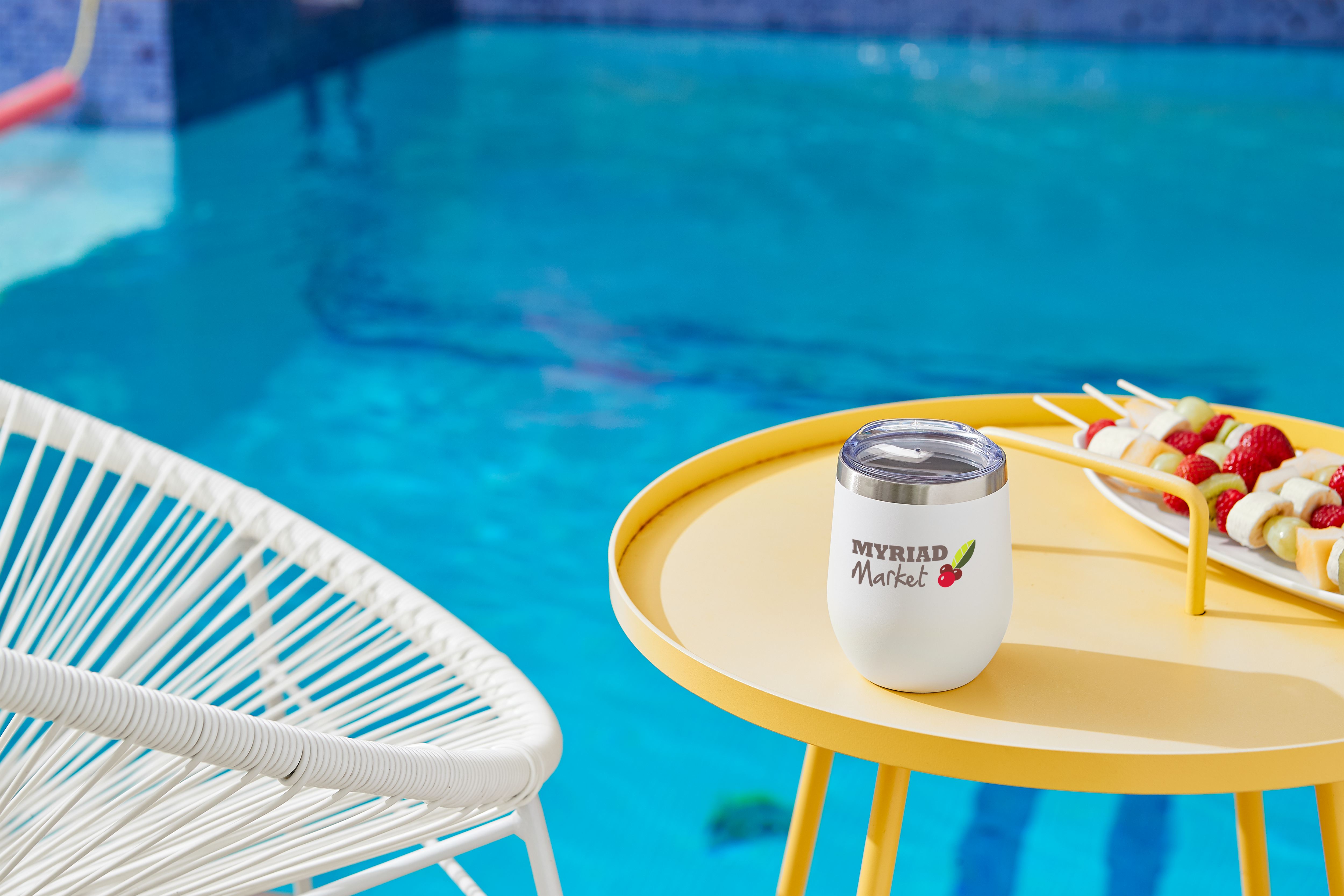 12 oz Stainless Steel Wine Tumbler